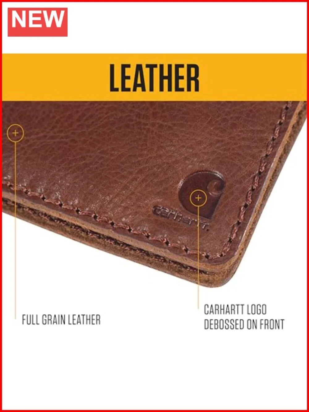 Full Grain Patina Leather Bifold Wallet with Card Slots